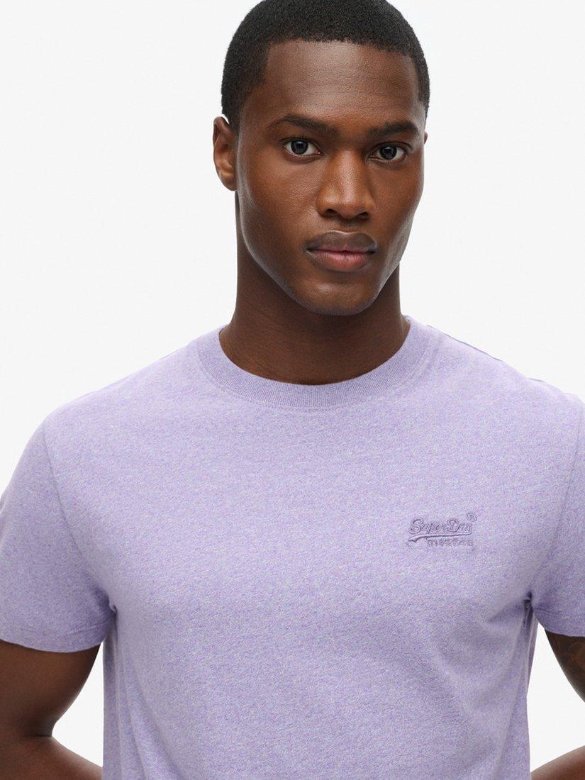Product image 5 of 6, which shows Superdry Organic Cotton Essential Logo T-Shirt, Black/Antique Gold, M