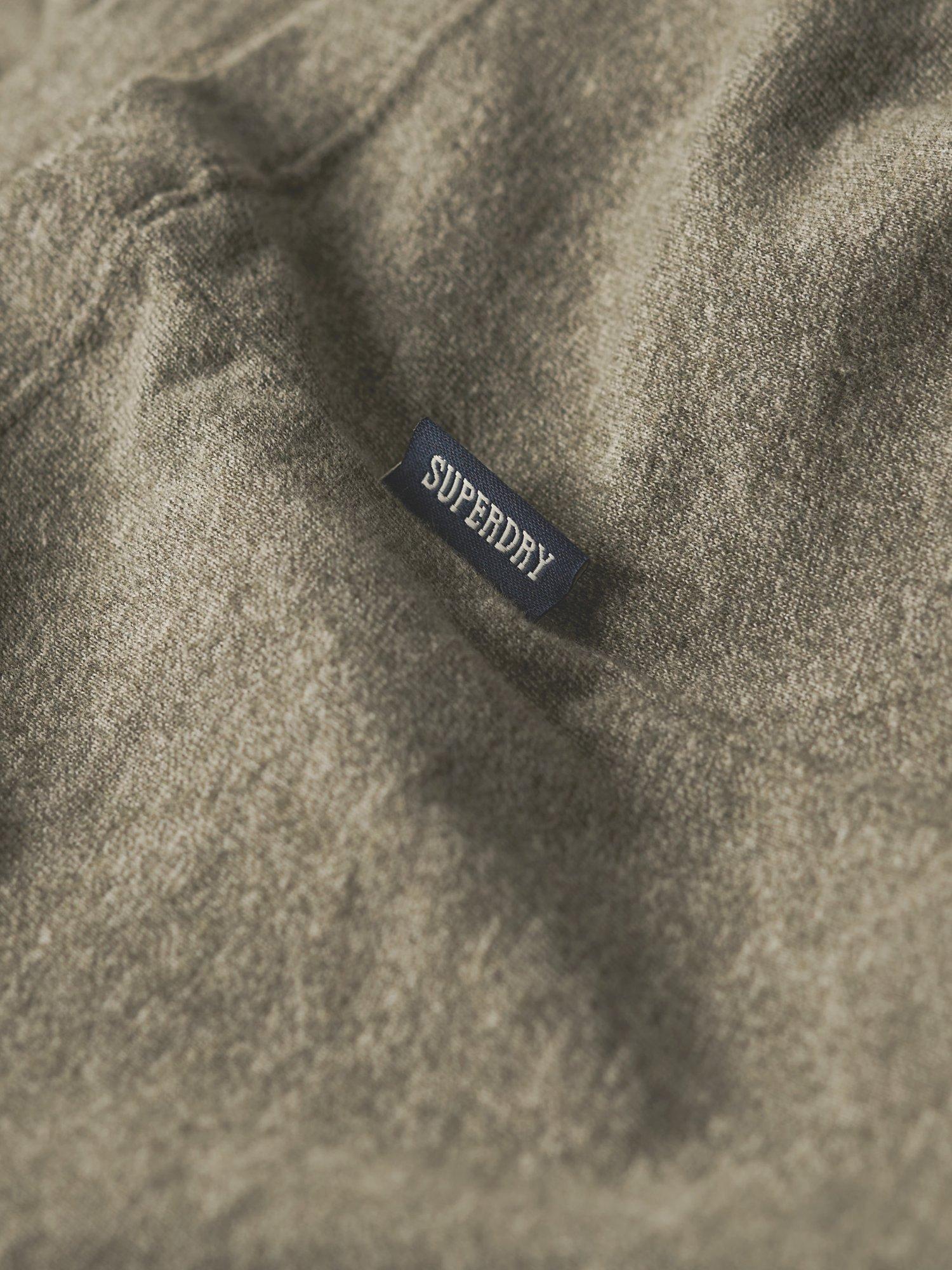 Product image 3 of 5, which shows Superdry Organic Cotton Essential Logo T-Shirt, Ash Olive Marl, S