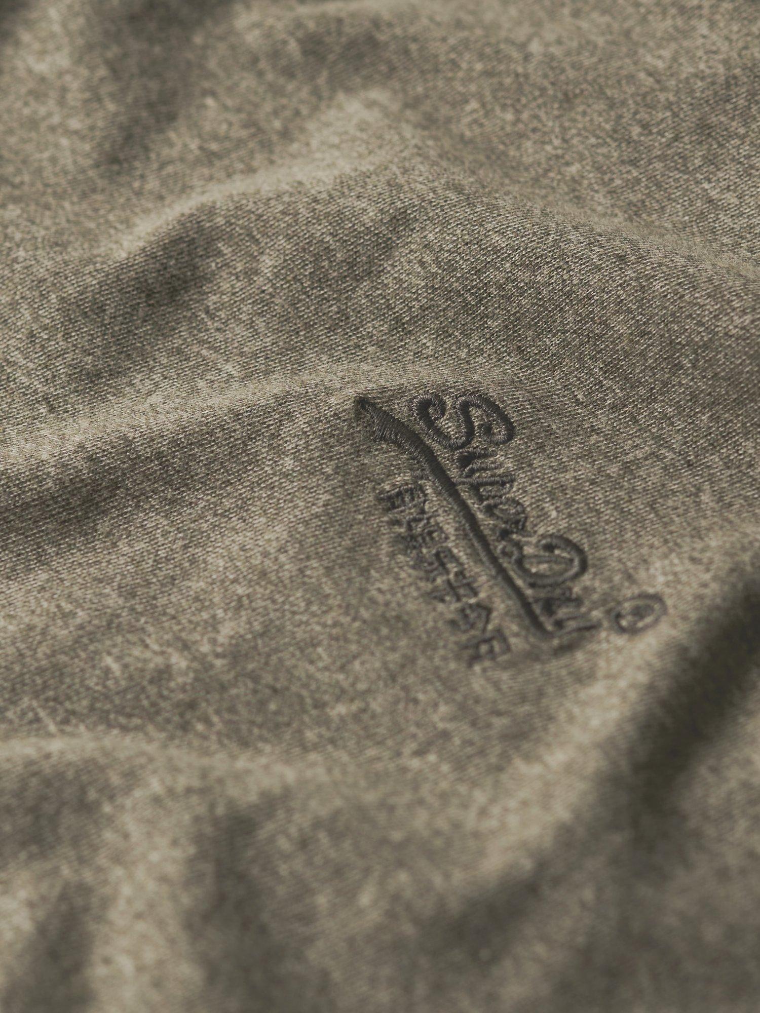 Product image 5 of 5, which shows Superdry Organic Cotton Essential Logo T-Shirt, Ash Olive Marl, S