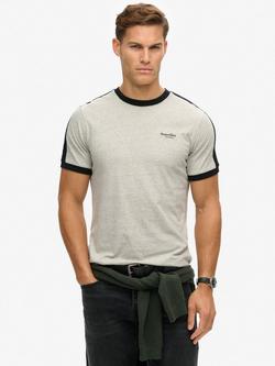 Superdry Essential Logo Retro T-Shirt, Grey/Black