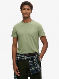 Superdry Crew Neck Slub Short Sleeved T-Shirt, Sea Spray Green