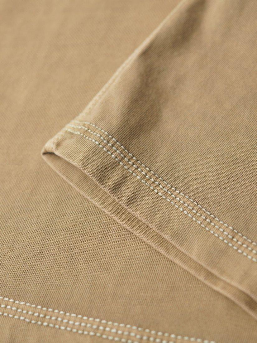 Product image 4 of 7, which shows Superdry Contrast Stitch T-Shirt, Washed Cappuccino, S