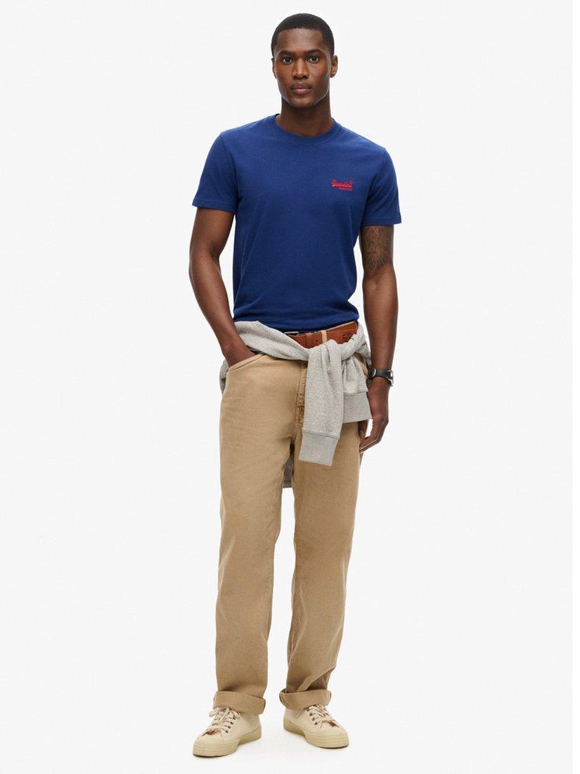 Product image 3 of 7, which shows Superdry Organic Cotton Essential Logo T-Shirt, Supermarine Navy, S