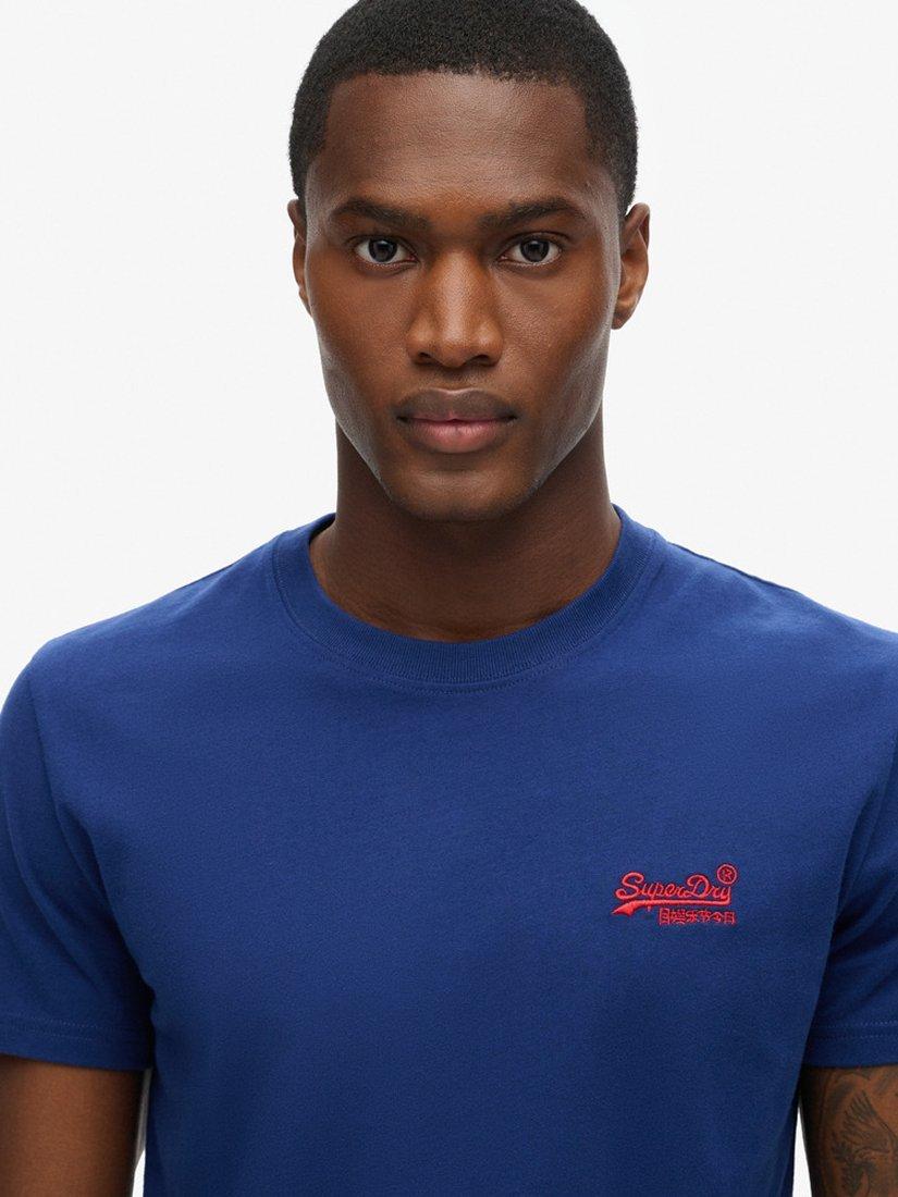 Product image 5 of 7, which shows Superdry Organic Cotton Essential Logo T-Shirt, Supermarine Navy, S