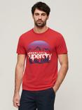 Superdry Great Outdoors Logo T-Shirt, Ferra Red Marl