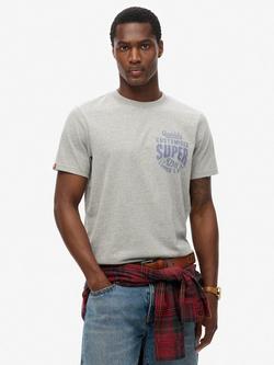 Superdry Copper Label Chest Graphic T-Shirt, Grey