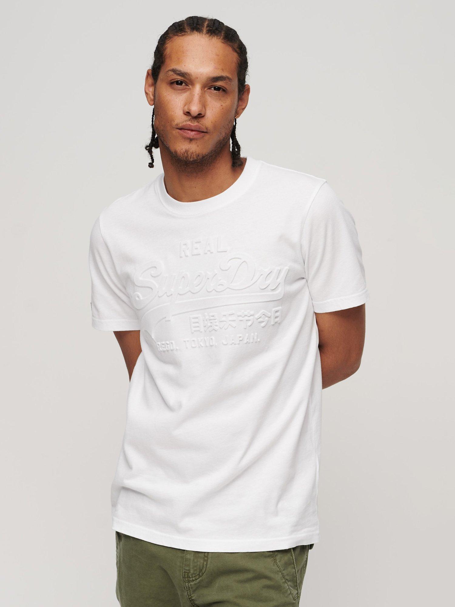 Superdry Vintage Logo Embossed T-Shirt, Optic