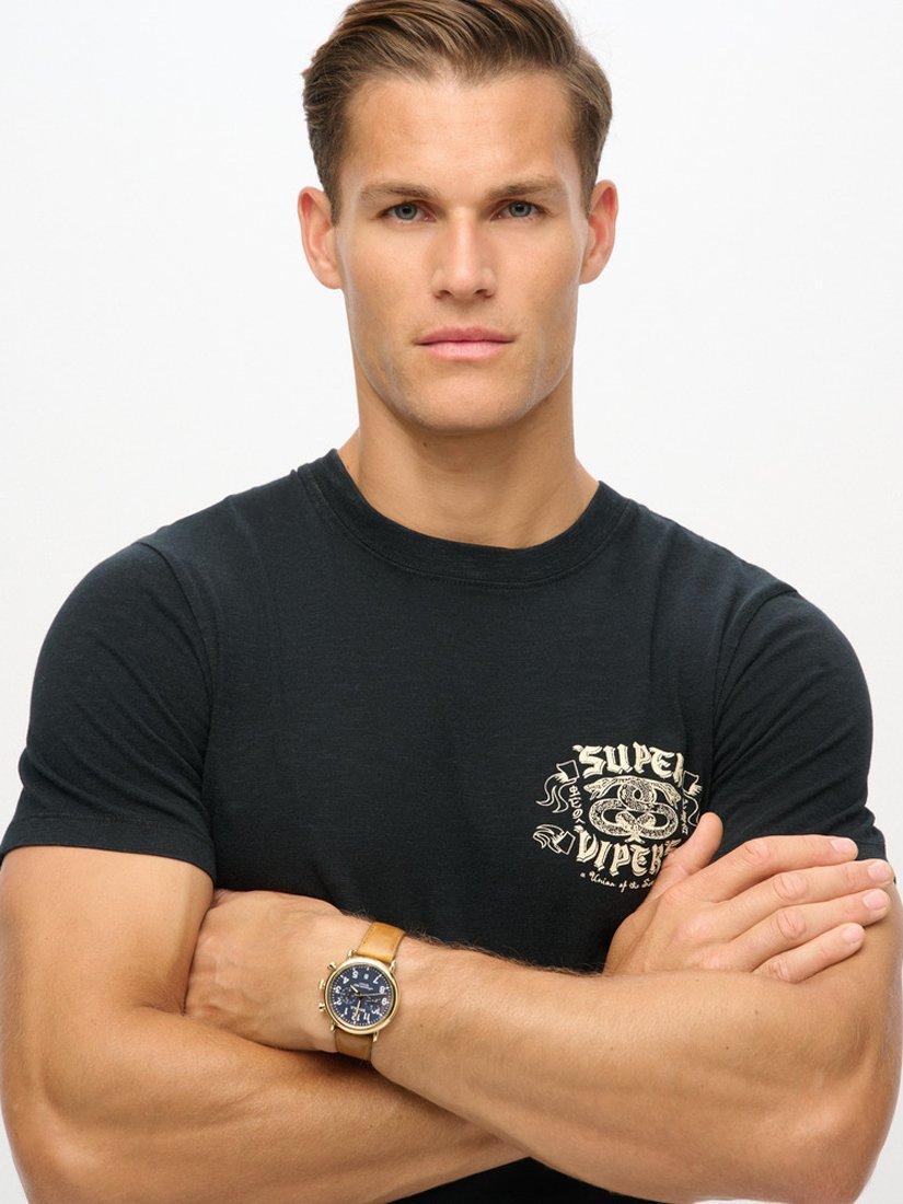Product image 4 of 7, which shows Superdry Retro Rocker Graphic T-Shirt, Black, S