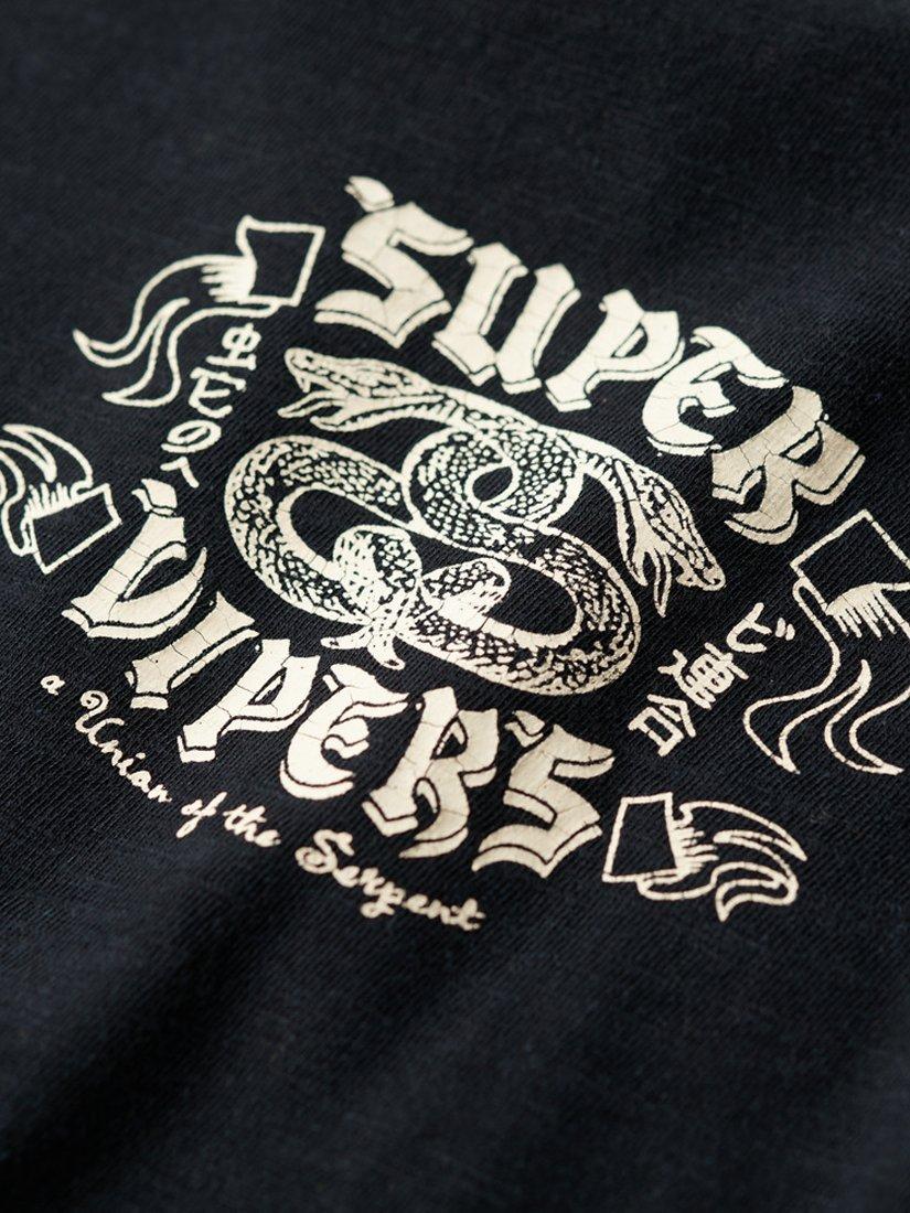 Product image 5 of 7, which shows Superdry Retro Rocker Graphic T-Shirt, Black, S