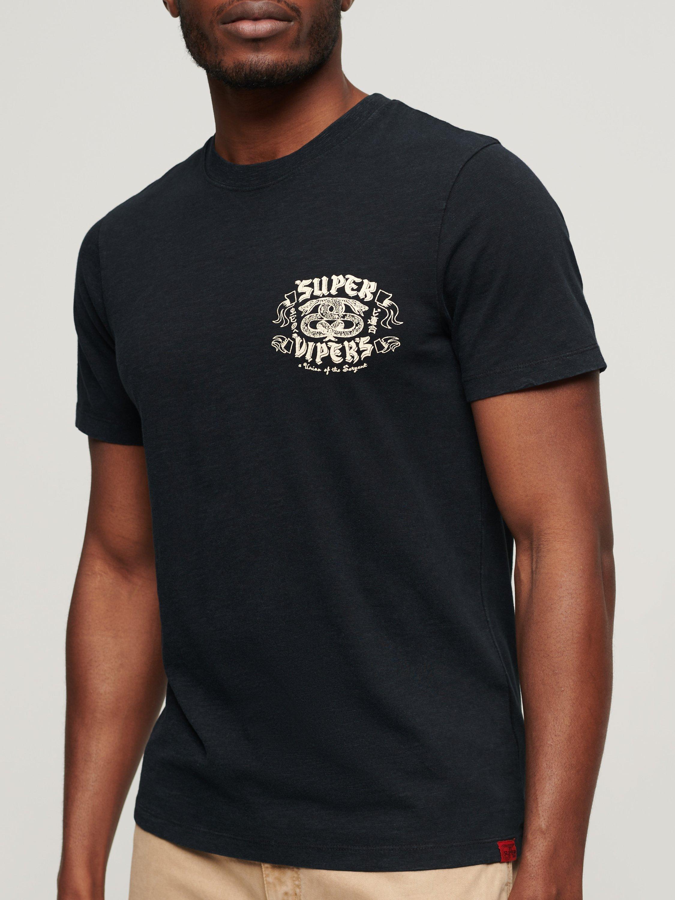 Superdry Retro Rocker Graphic T-Shirt, Black, S