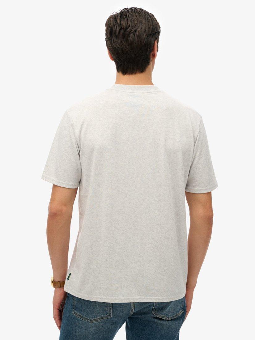 Product image 2 of 7, which shows Superdry Neon Travel Loose T-Shirt, Glacier Grey Marl, XL
