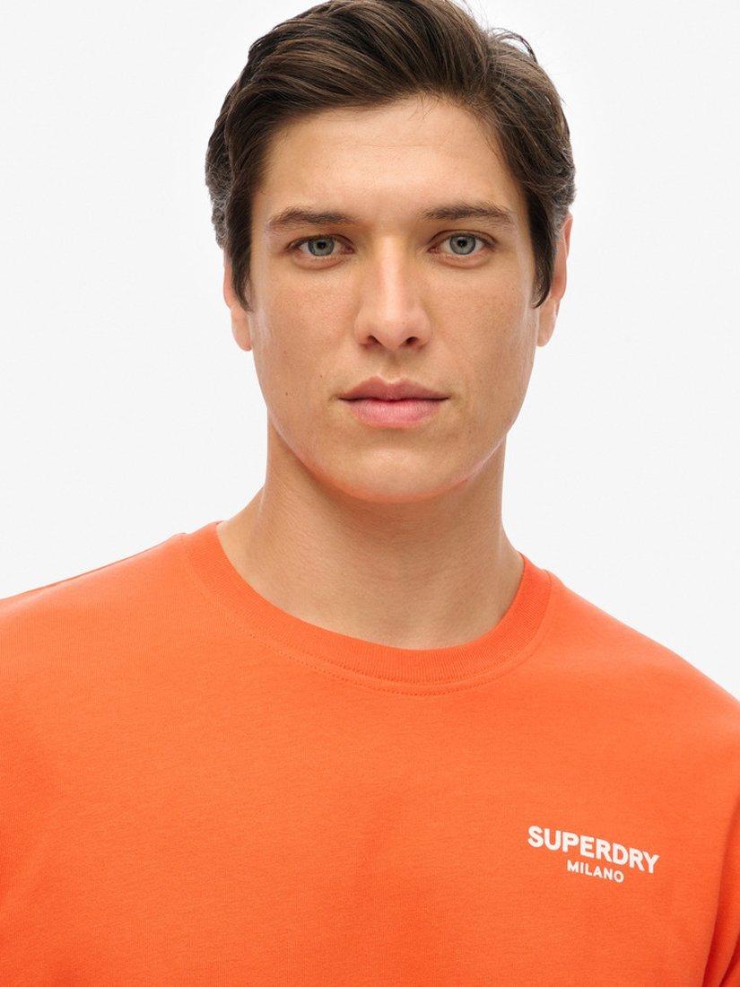 Product image 5 of 7, which shows Superdry Luxury Sport Loose Fit T-Shirt, Cherry Tomato Red, XXL