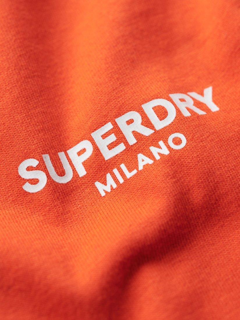 Product image 6 of 7, which shows Superdry Luxury Sport Loose Fit T-Shirt, Cherry Tomato Red, XXL