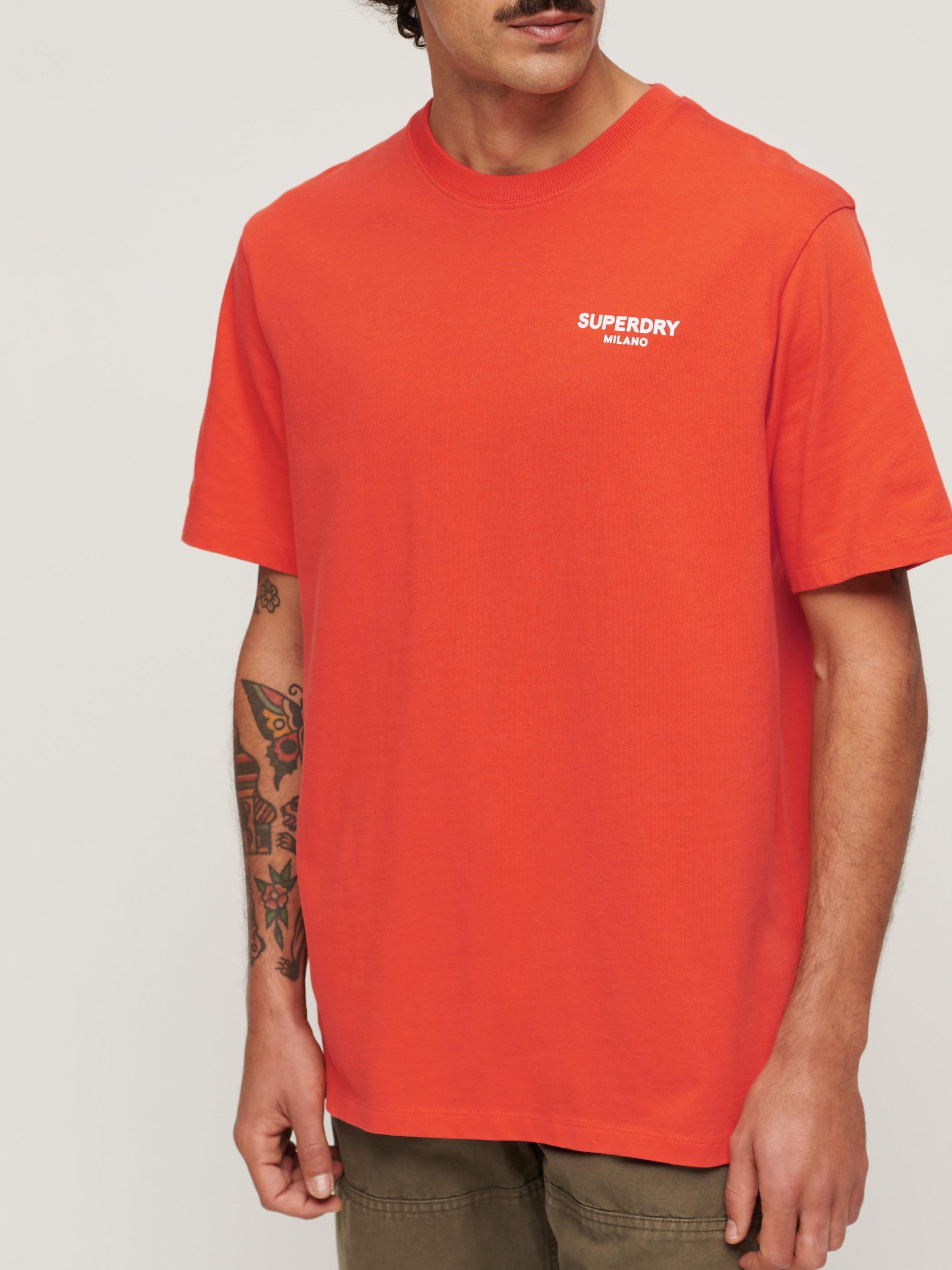 Product image 7 of 7, which shows Superdry Luxury Sport Loose Fit T-Shirt, Cherry Tomato Red, XXL