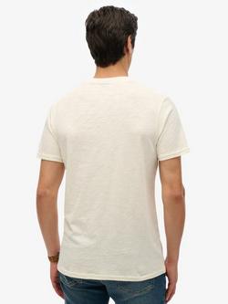 Superdry Cali Striped T-Shirt, Off White Slub - view 2, Off White Slub