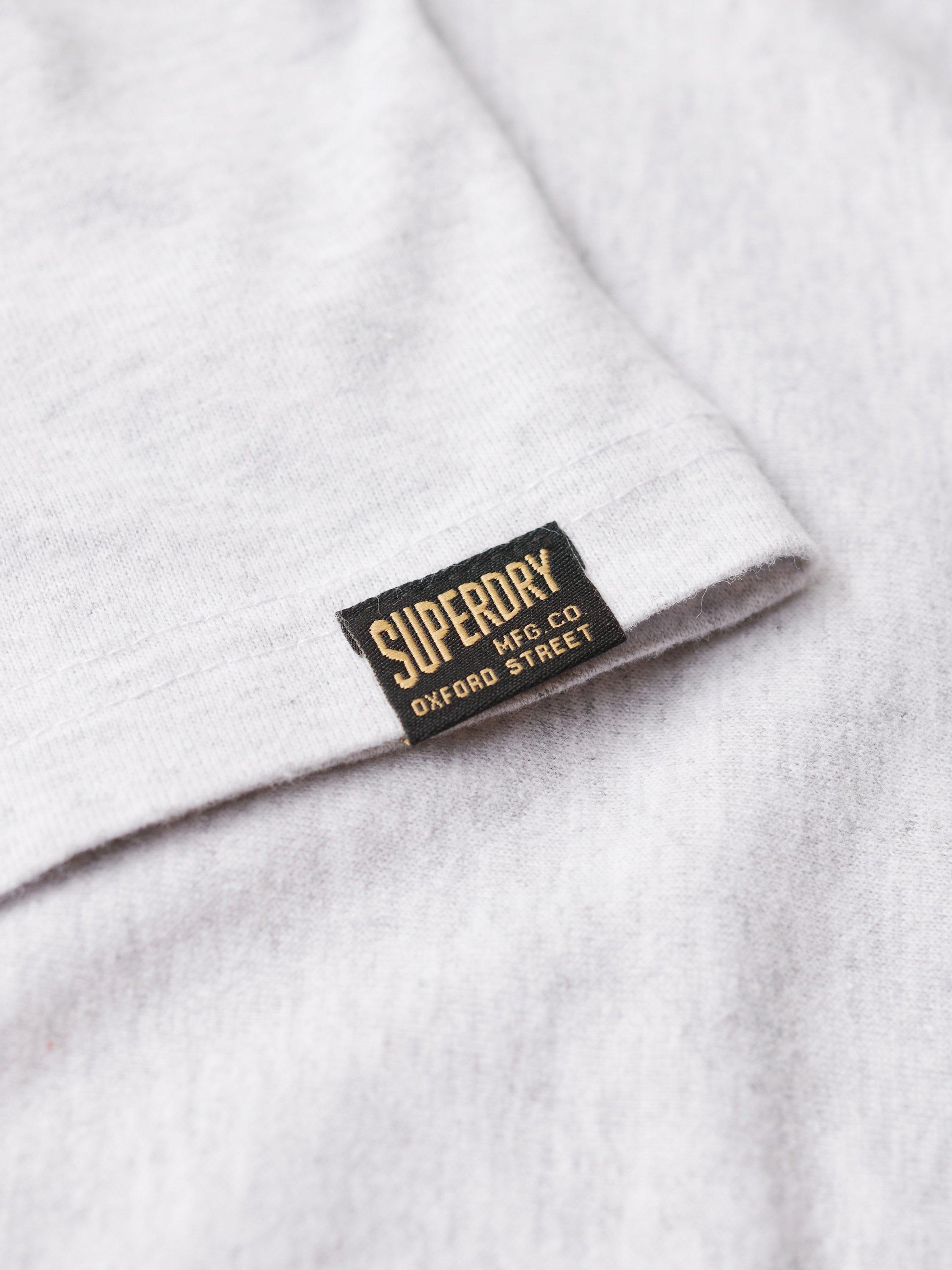 Product image 3 of 5, which shows Superdry Vintage Logo Heritage Chest T-Shirt, Flake Grey Marl, S