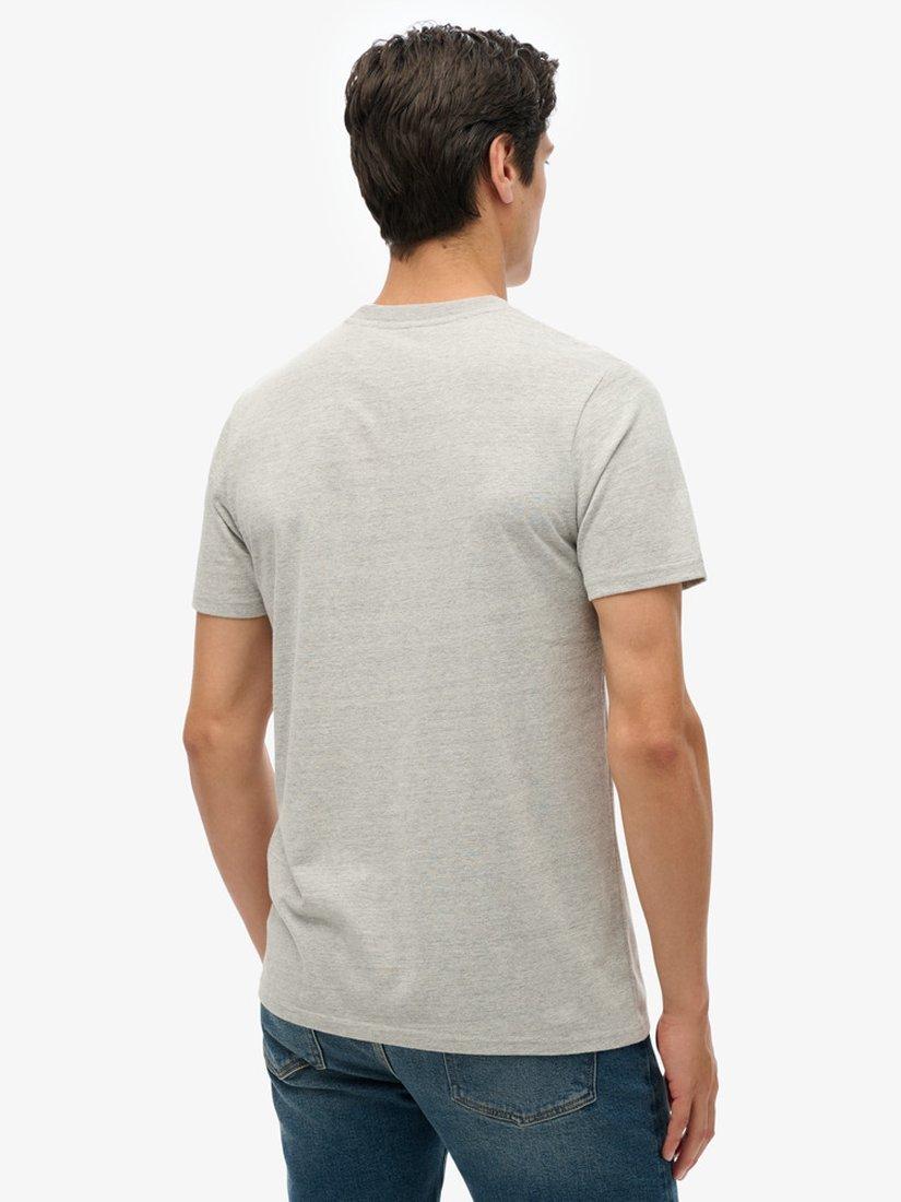 Product image 2 of 6, which shows Superdry Neon Vintage Logo T-Shirt, Athletic Grey Marl, S