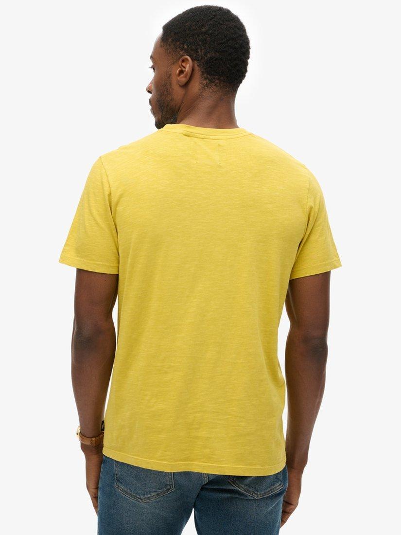 Product image 2 of 6, which shows Superdry Venue Classic Logo T-Shirt, Oil Yellow Slub, S