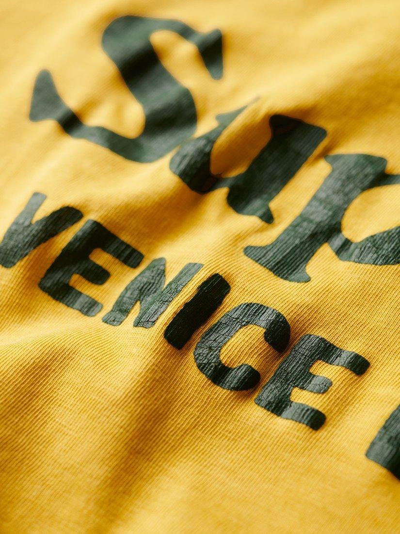 Product image 6 of 6, which shows Superdry Venue Classic Logo T-Shirt, Oil Yellow Slub, S