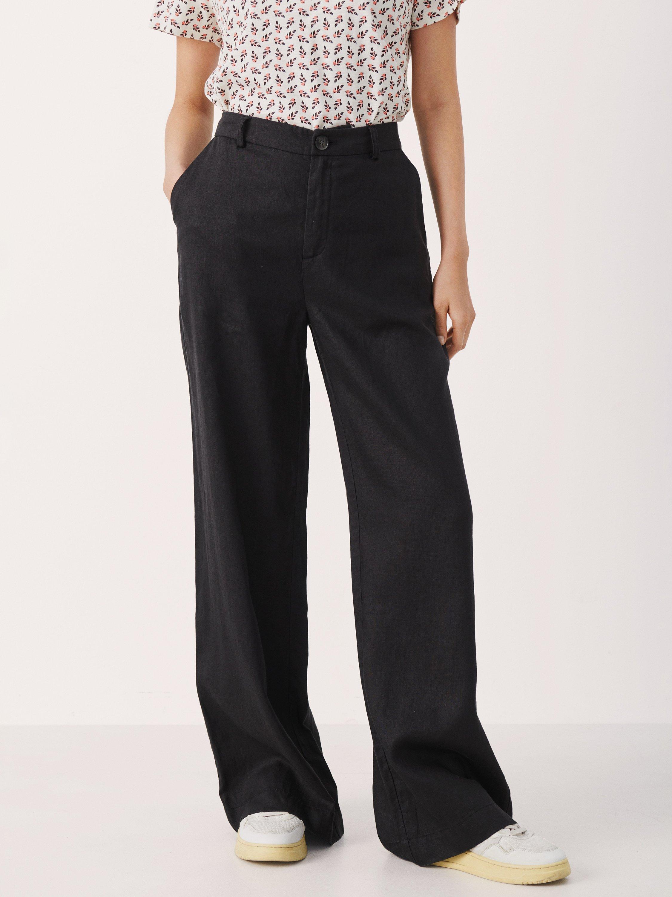 【PORTERNA】24FW★ PRTN)Brushed Two-Way Banding Wide Pants Part Two Ninnes Wide Leg Linen Trousers