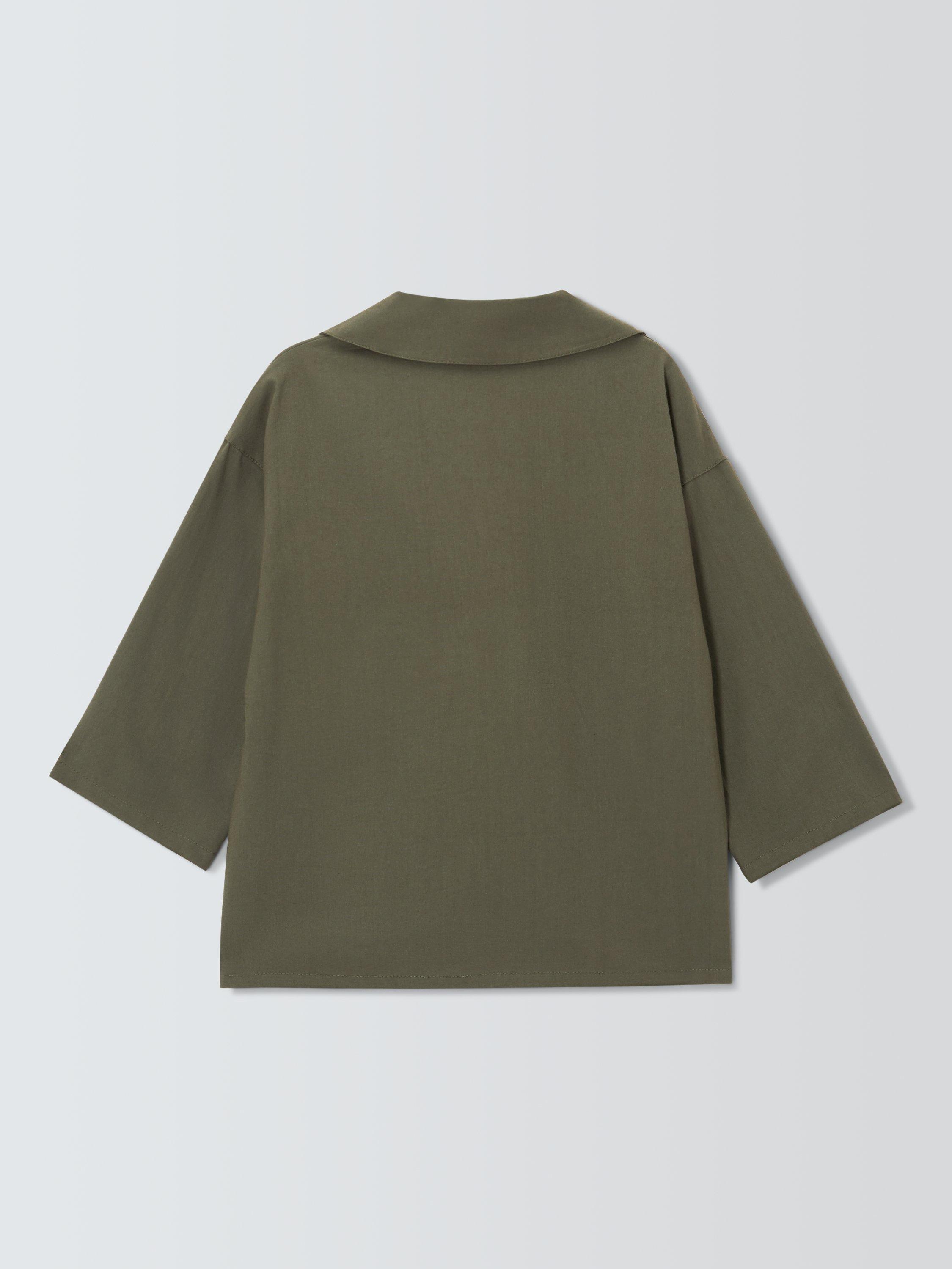 Product image 7 of 7, which shows Caramel Kids' Bergamot Shirt, Khaki, 3 years