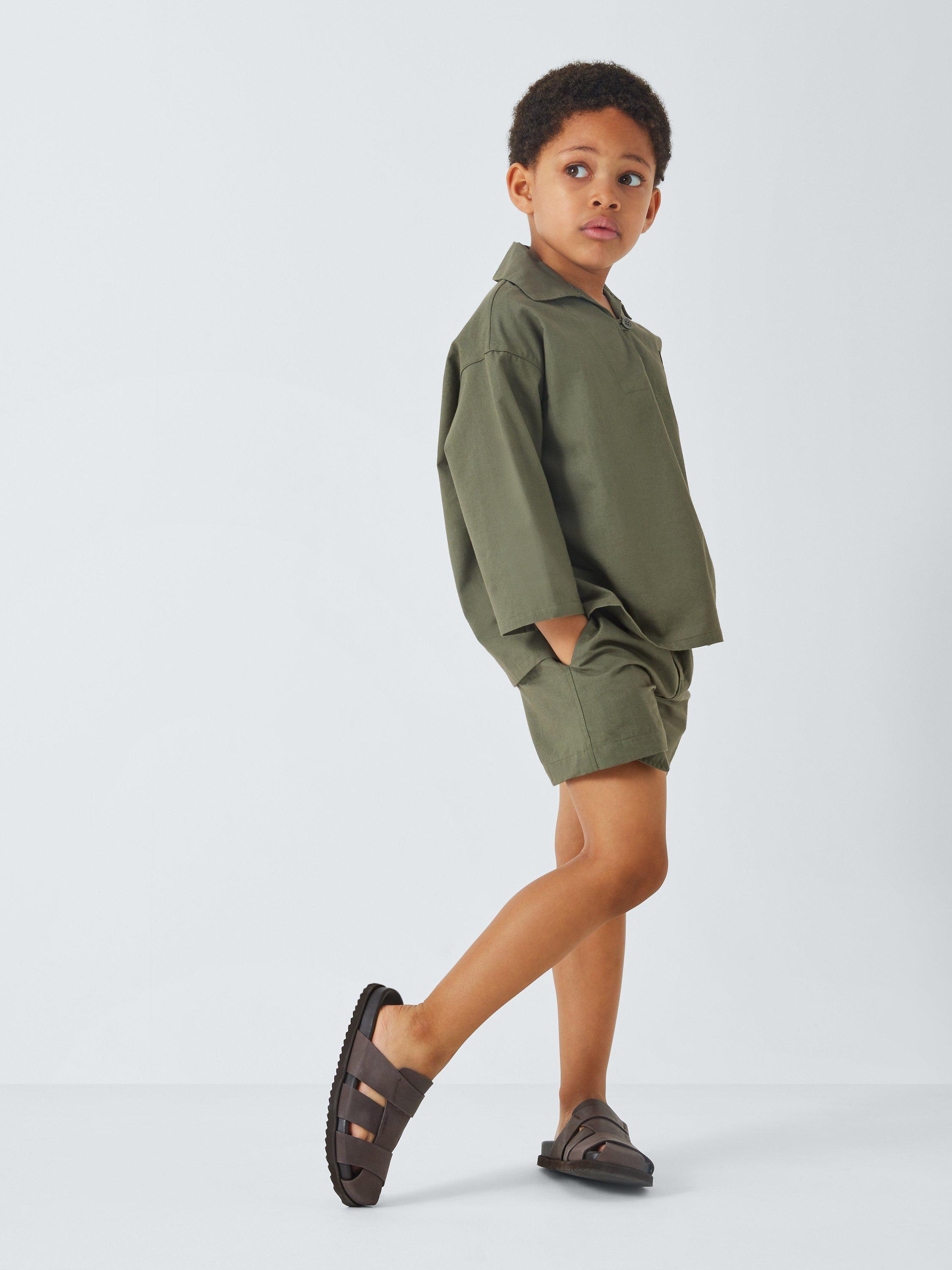 Product image 4 of 7, which shows Caramel Kids' Bergamot Shirt, Khaki, 3 years