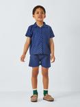 Caramel Kids' Apium Polka Dot Shorts, Navy