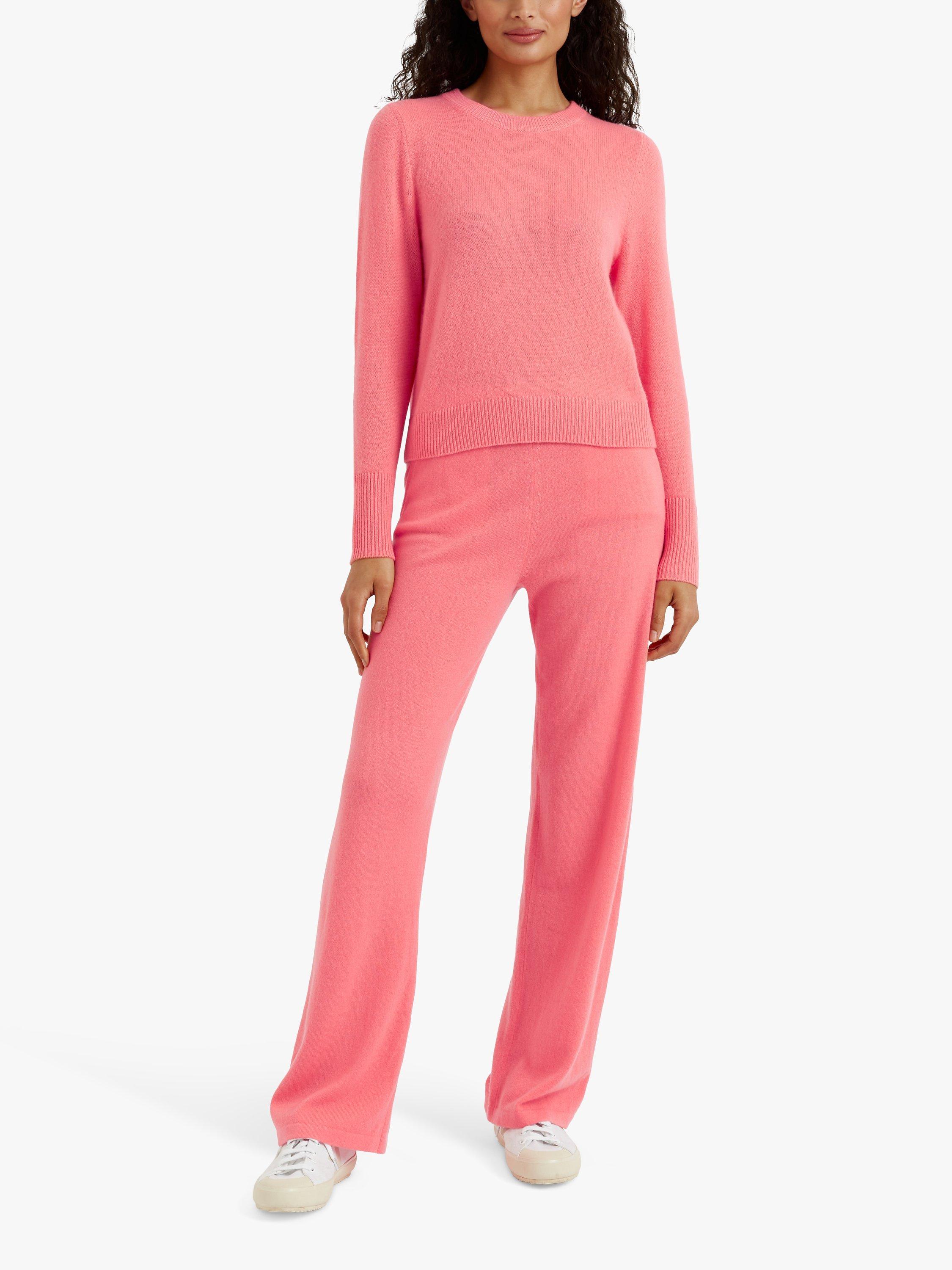 Product image 1 of 3, which shows Chinti & Parker Cropped Cashmere Jumper, Living Coral, XS
