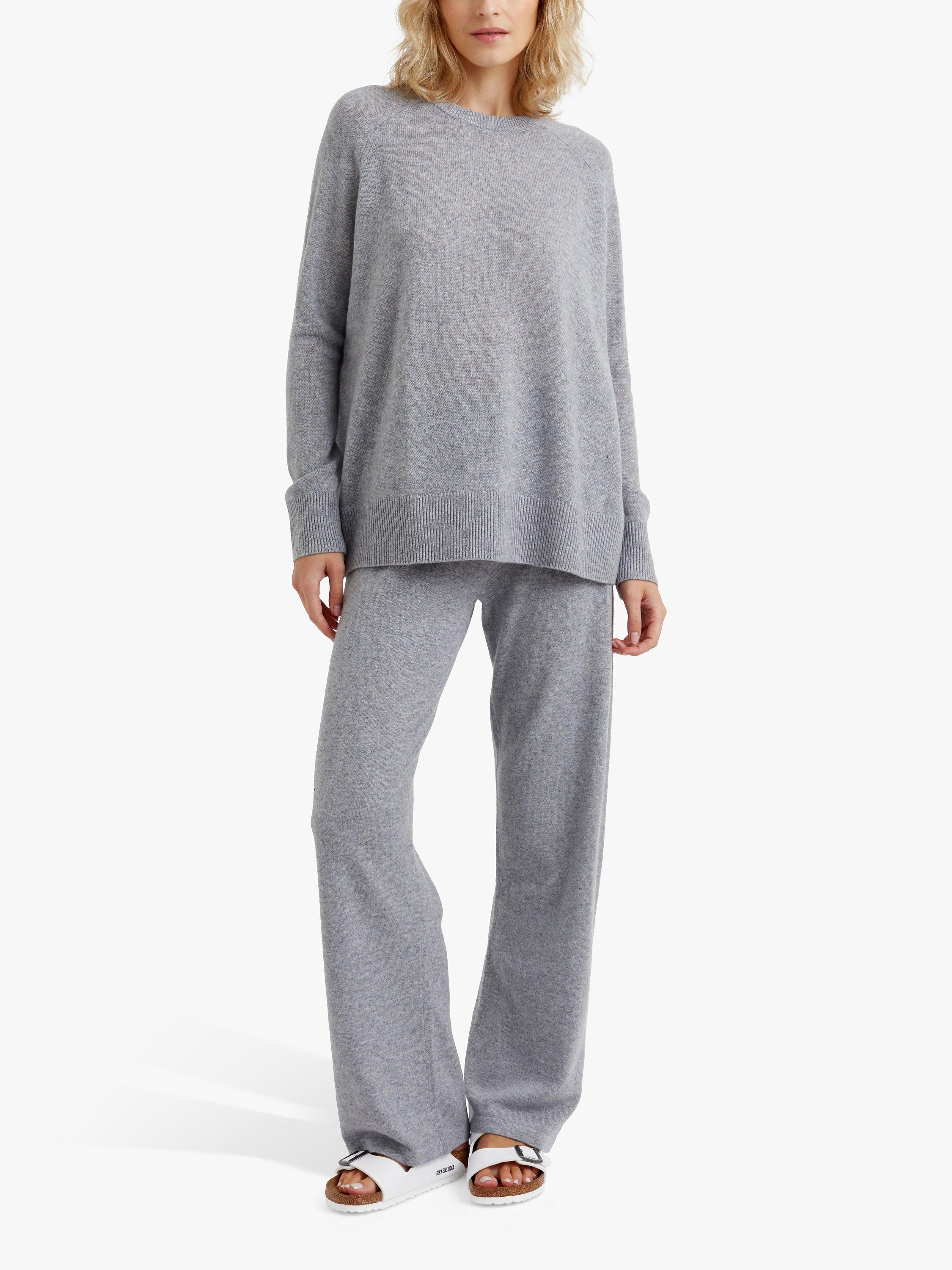 Product image 2 of 3, which shows Chinti & Parker Cashmere Slouchy Jumper, Grey Marl, XS