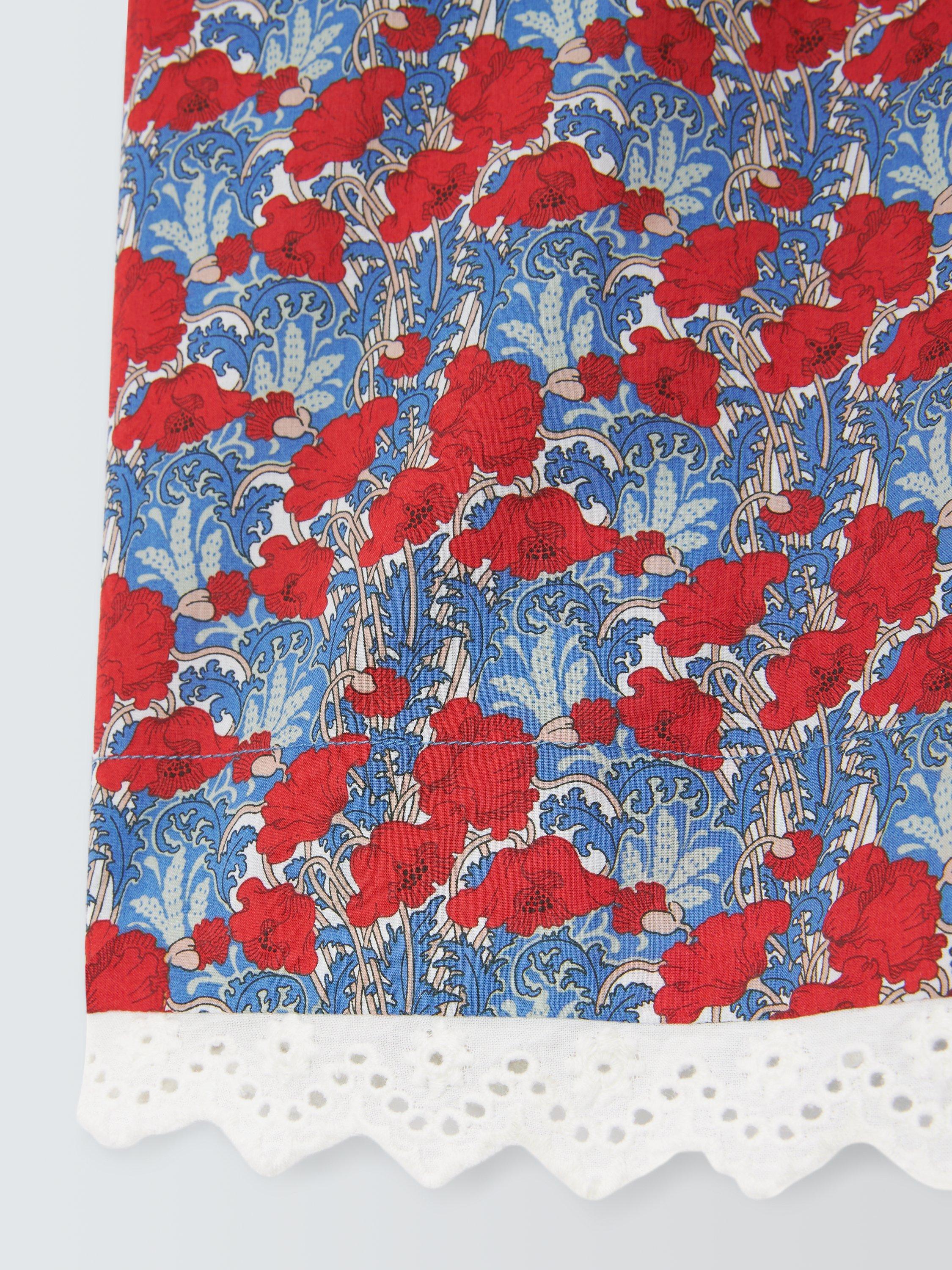 Product image 7 of 8, which shows Caramel Kids' Malika Floral Liberty Print Dress, Blue/Multi, 8 years