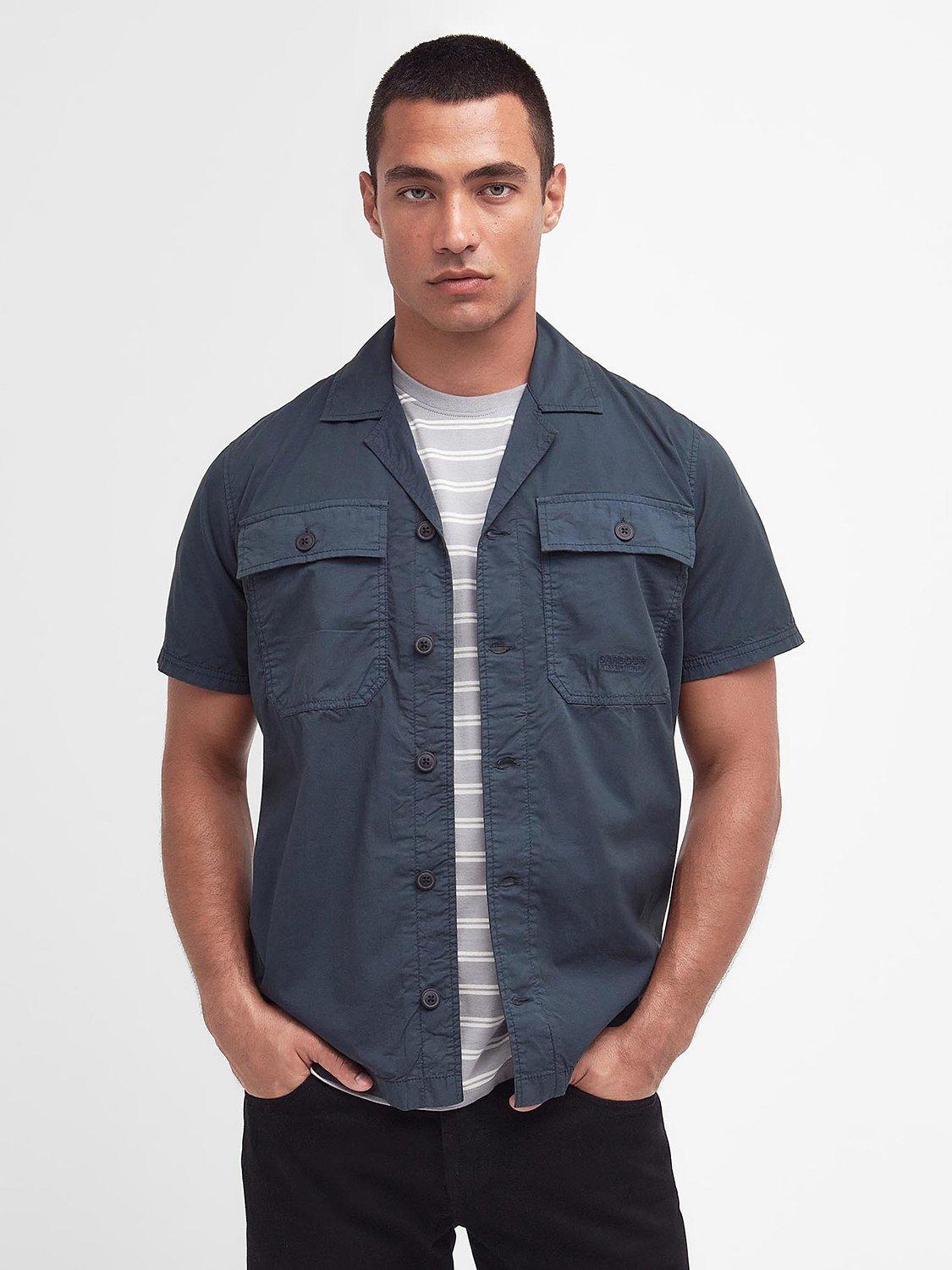 Barbour International Belmont Short Sleeve Shirt, Forest River, M