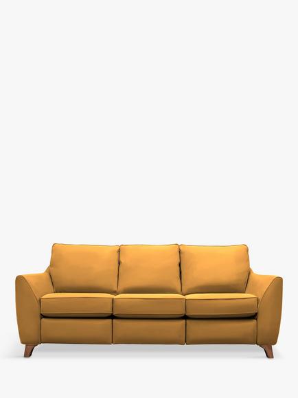 G Plan Vintage The Sixty Eight Large 3 Seater Sofa, Easy Clean Plush Turmeric