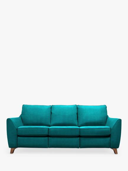 G Plan Vintage The Sixty Eight Large 3 Seater Sofa, Easy Clean Plush Mallard