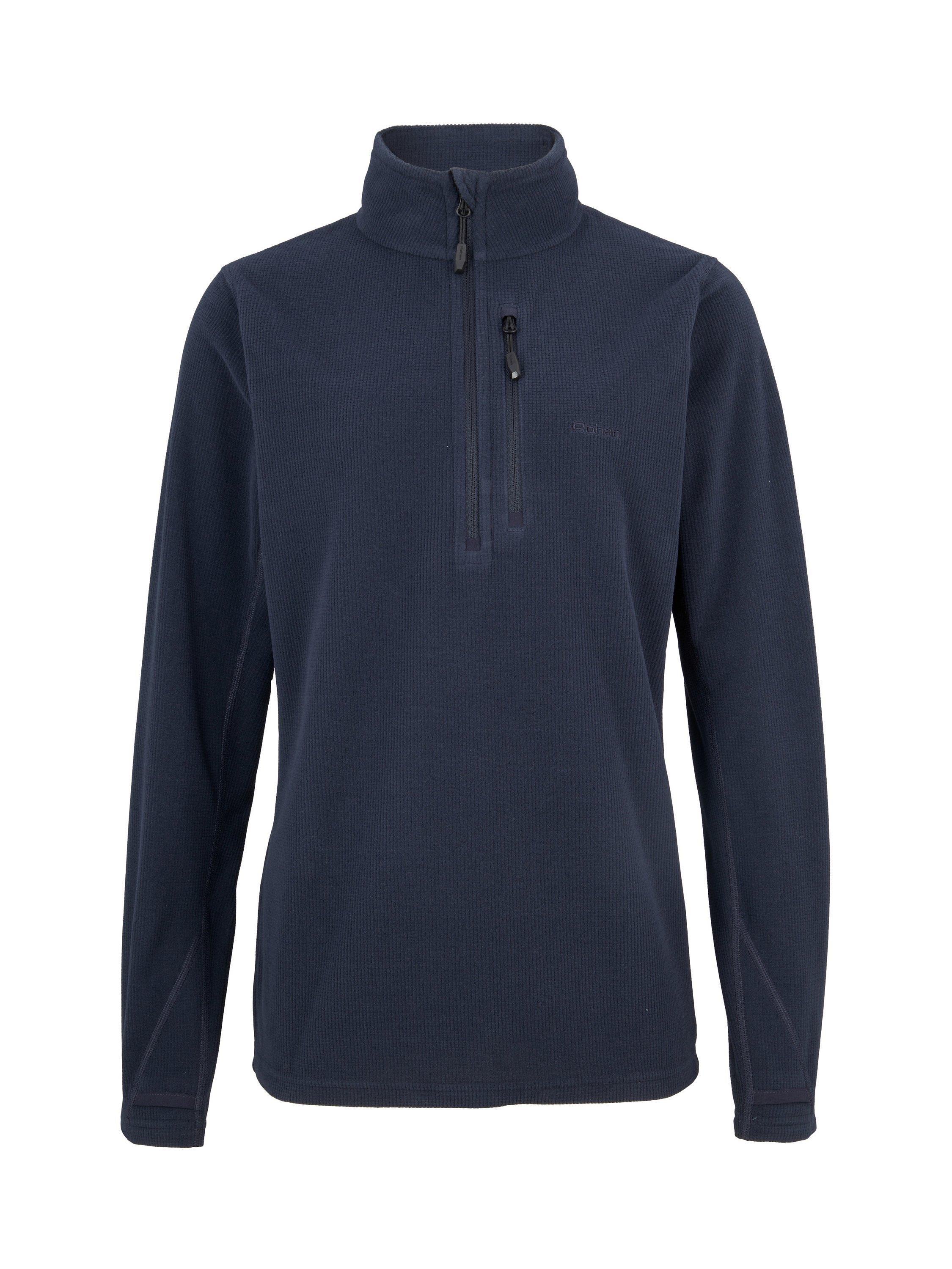 Rohan Microgrid Fleece Zip Neck Top, Navy, XS