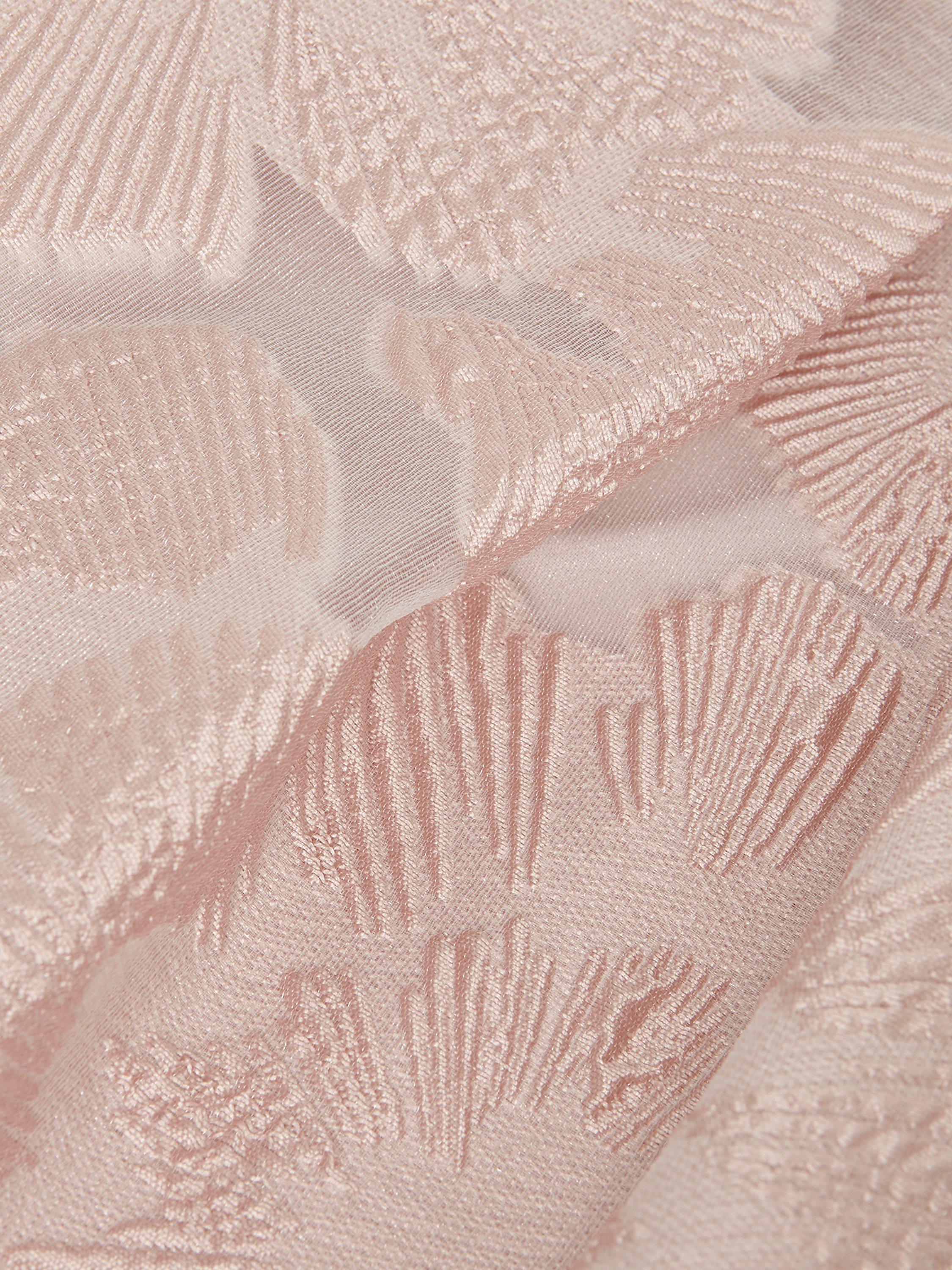 Product image 6 of 7, which shows Phase Eight Jacesta Jacquard Dress, Pale Pink, 12