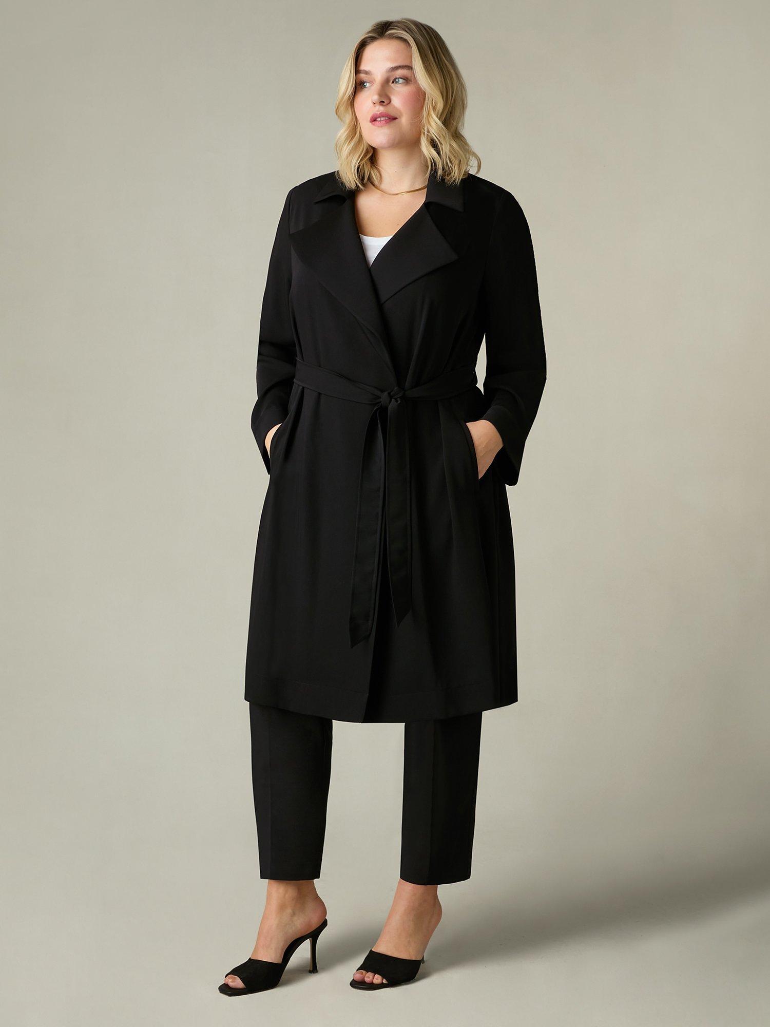 Live Unlimited Curve Relaxed Tailored Duster Jacket Black