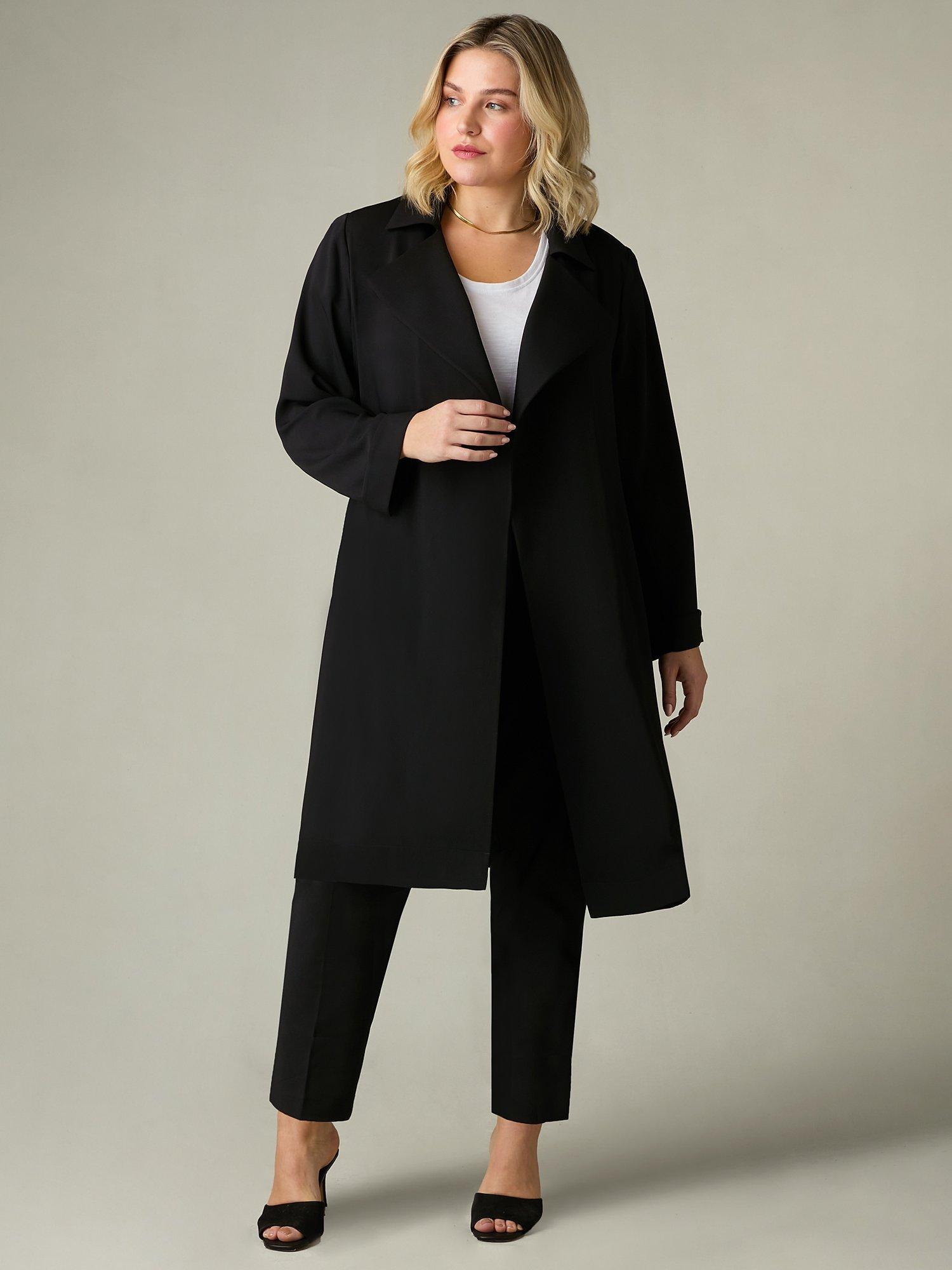 Live Unlimited Curve Relaxed Tailored Duster Jacket Black