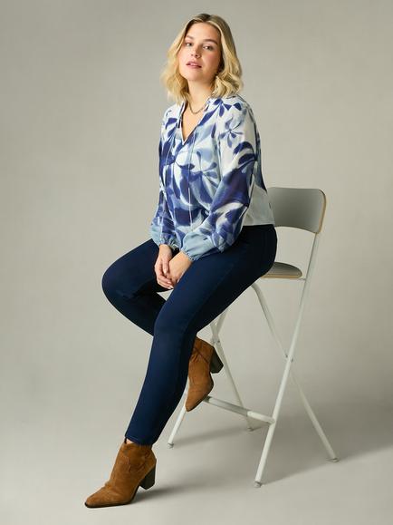 Live Unlimited Curve Denim Jeggings, Blue - view 2, Blue
