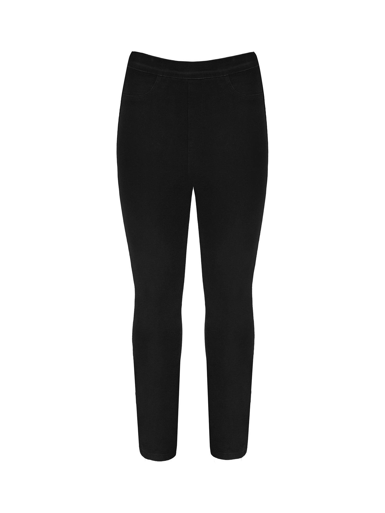 Product image 4 of 4, which shows Live Unlimited Curve Denim Jeggings, Black, 18