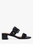 Radley Sloane Square Buckle Detail Suede Mules, Black