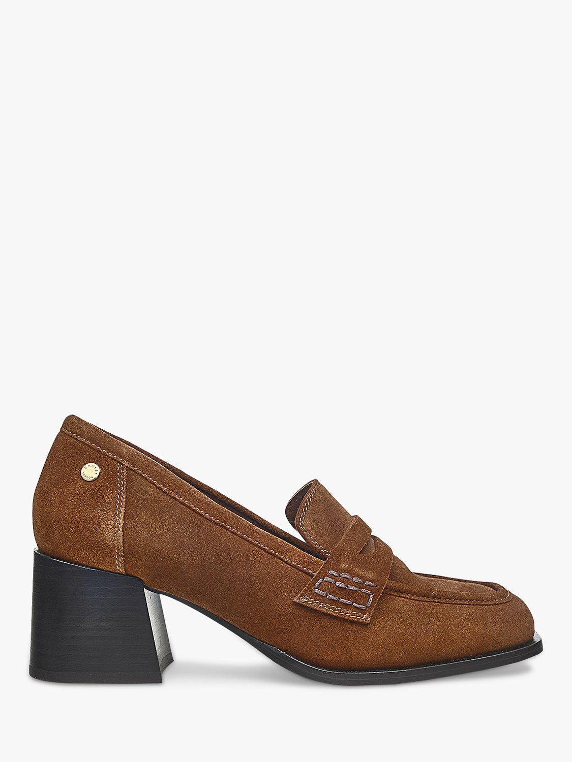 Radley Thistle Row Block Heel Suede Loafers