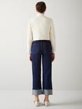 L.K.Bennett Alexa Cropped Tweed Jacket, Cream