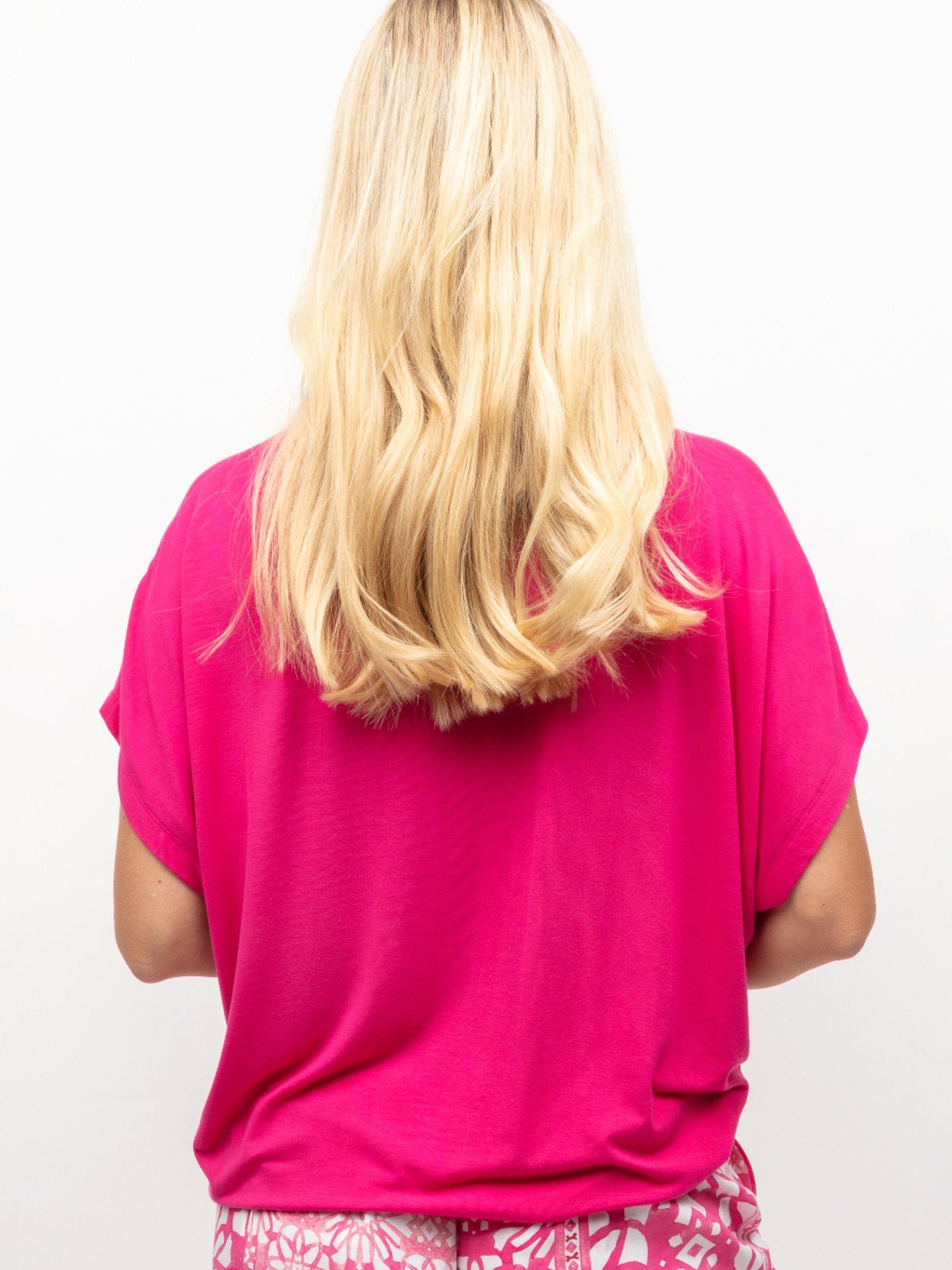 Product image 3 of 4, which shows Cyberjammies Hailey Slouch Pyjama Top, Pink, 28