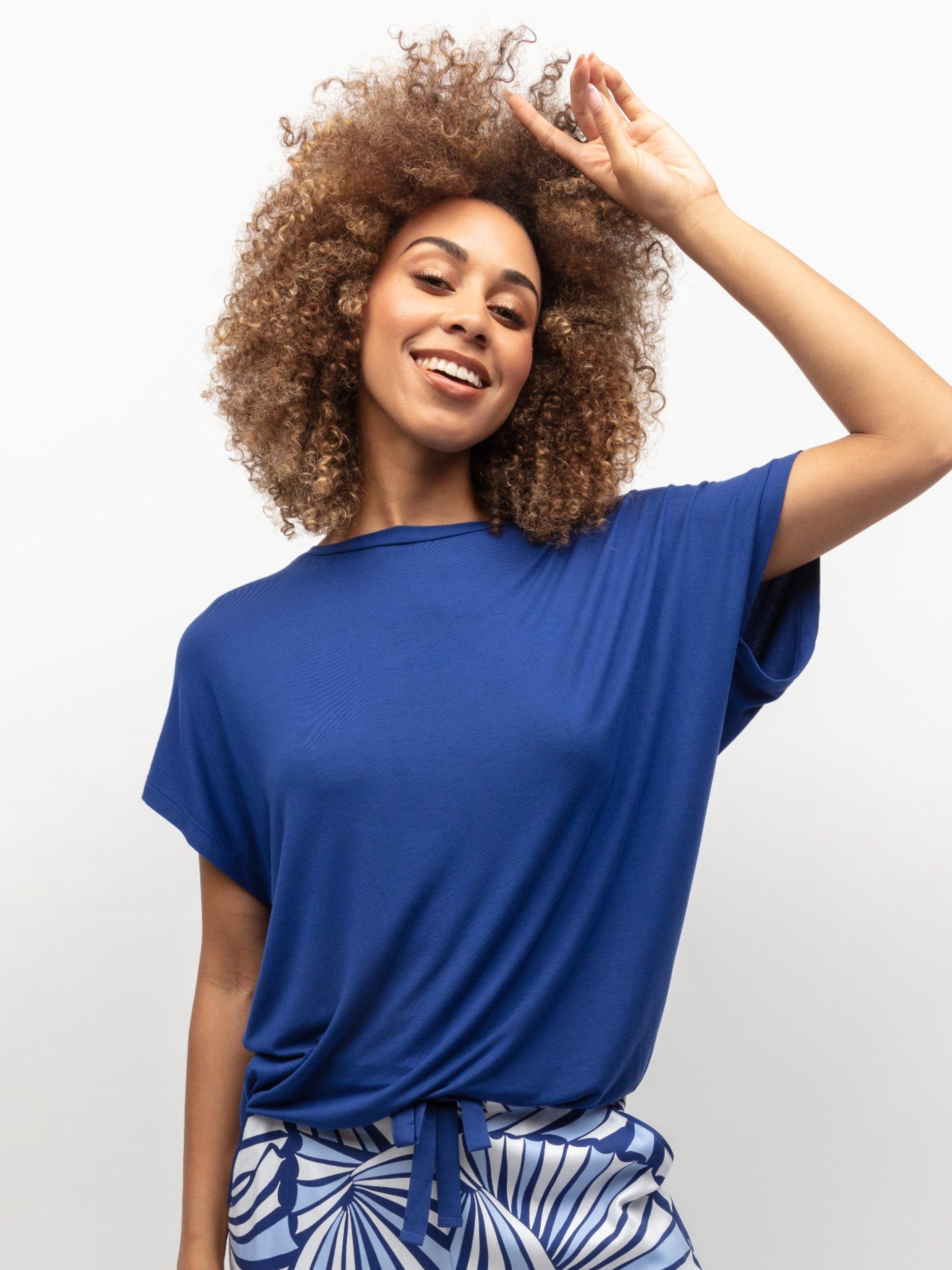 Product image 2 of 4, which shows Cyberjammies Madeline Jersey Slouch Top, Blue, 28