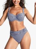 Panache Swim Gingham Midi Brief