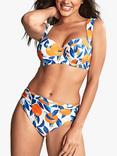 Panache Amalfi Print Midi Bikini Bottoms, Sicily