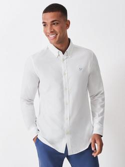 Crew Clothing Slim Fit Oxford Shirt, Bright White