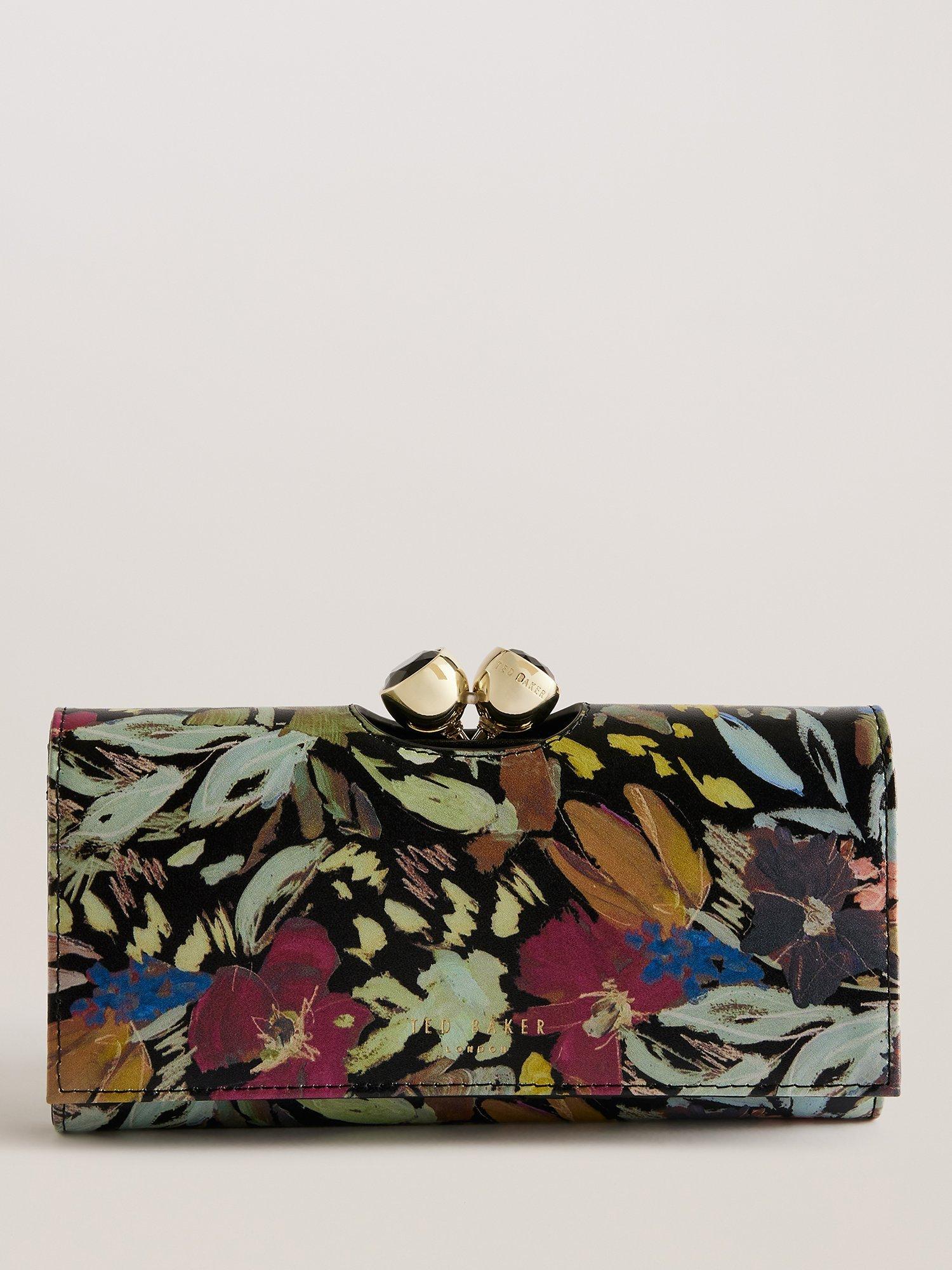 Ted Baker Meadela Painted Meadow Bobble Purse, Black/Multi, One Size