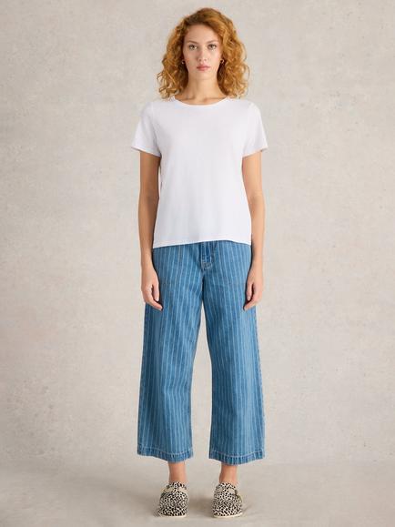 White Stuff Abbie Cotton T-Shirt, Brilliant White