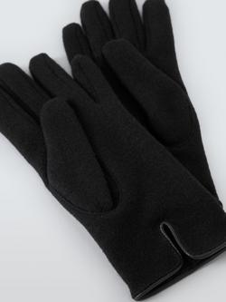 John Lewis Wool Mix Gloves - view 2, Black
